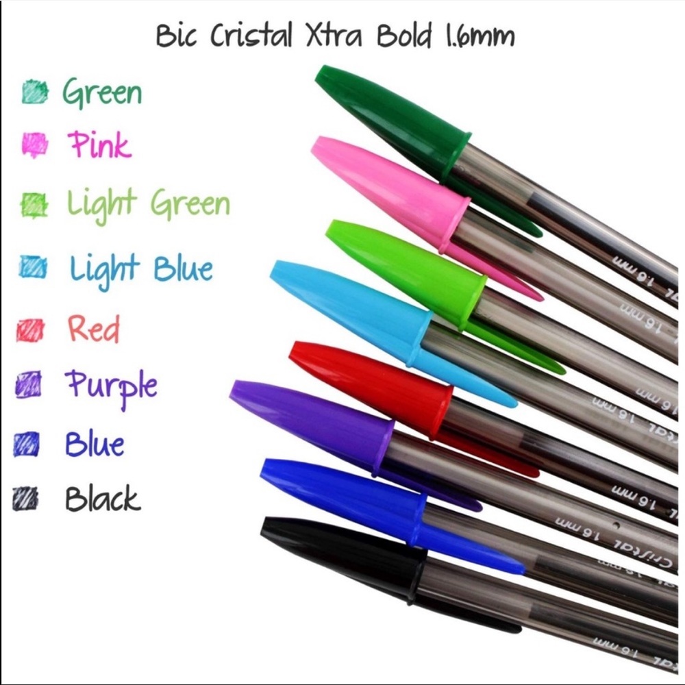 Bic Cristal Xtra Bold Stick Ballpoint Pens